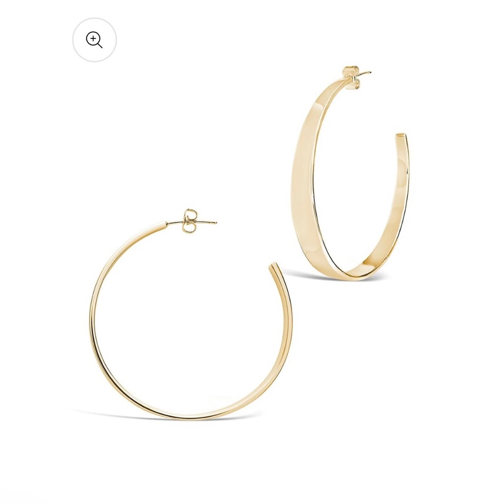 14k gold plated hoops